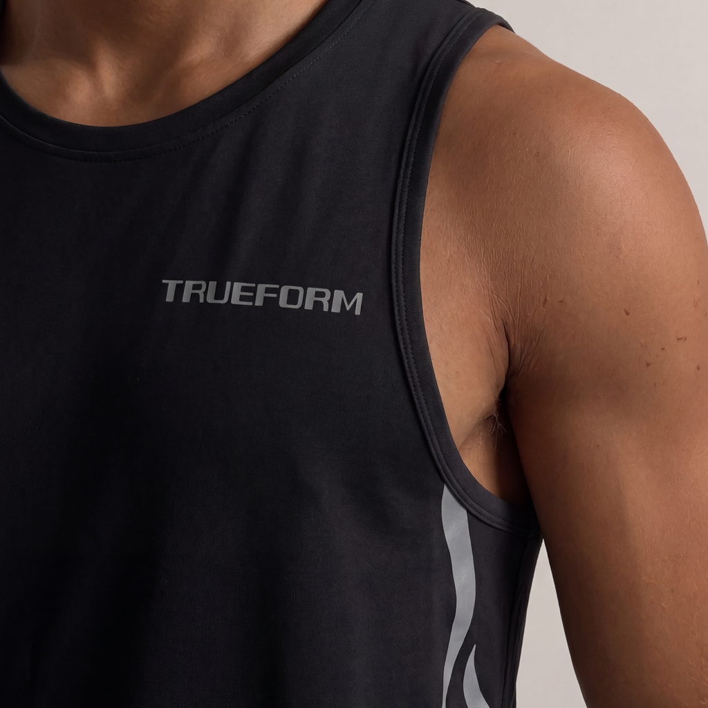 TRUEFORM Cotton Gym Tank – 100% Premium Cotton | Oversized Fit