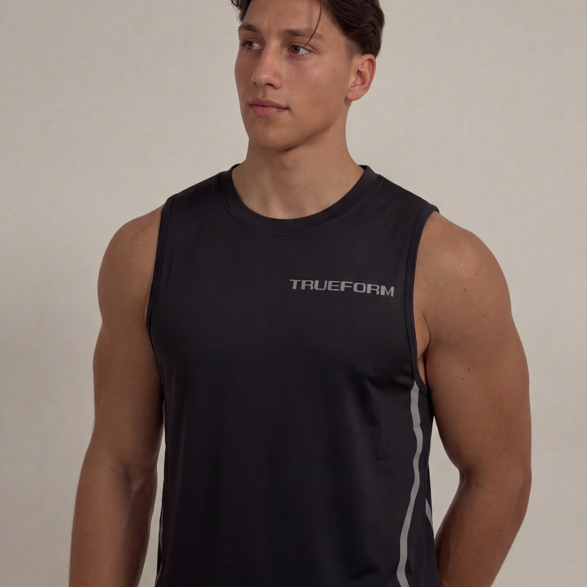 TRUEFORM Cotton Gym Tank – 100% Premium Cotton | Oversized Fit