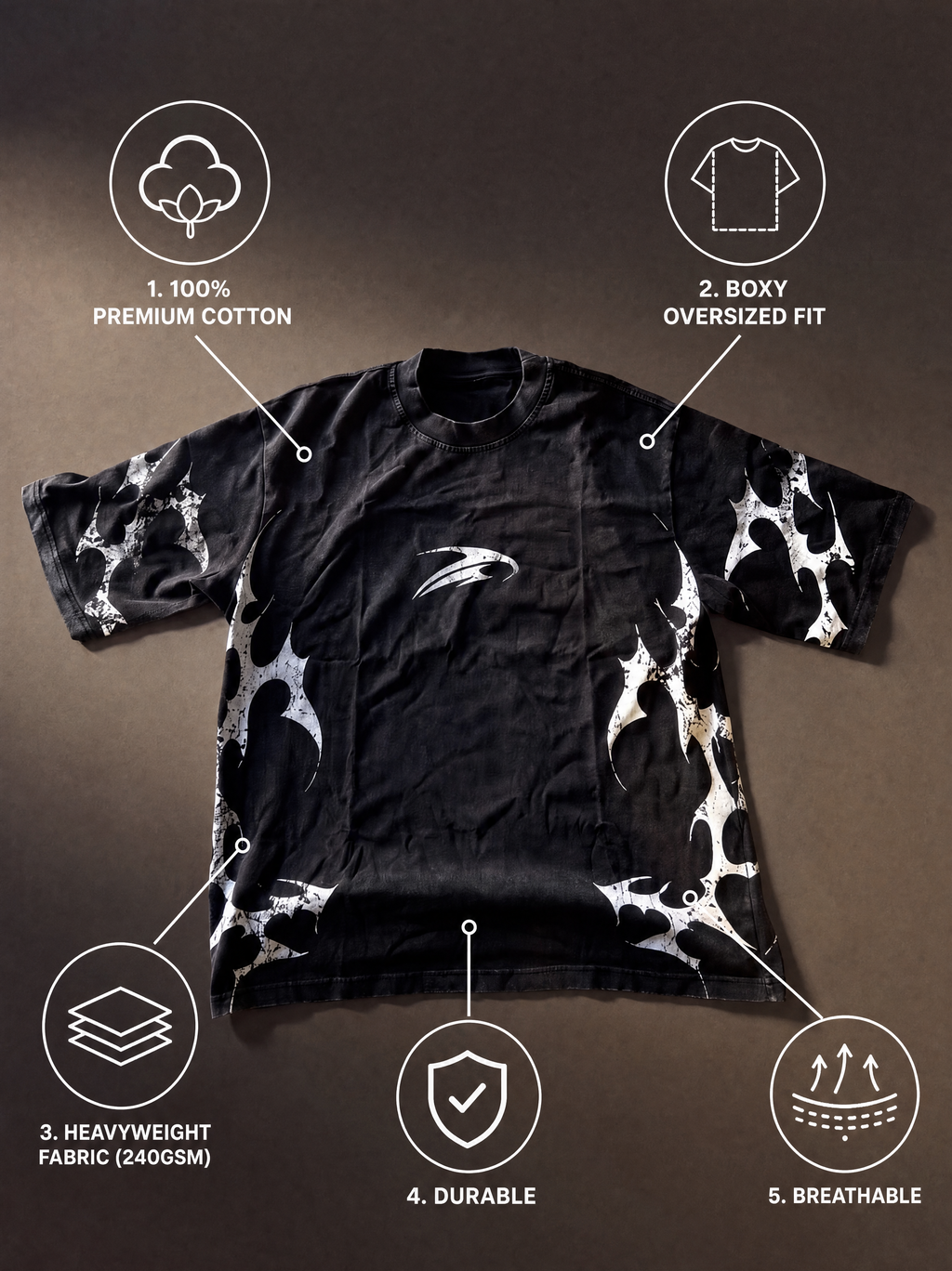 Boxy Tee - 100% Cotton